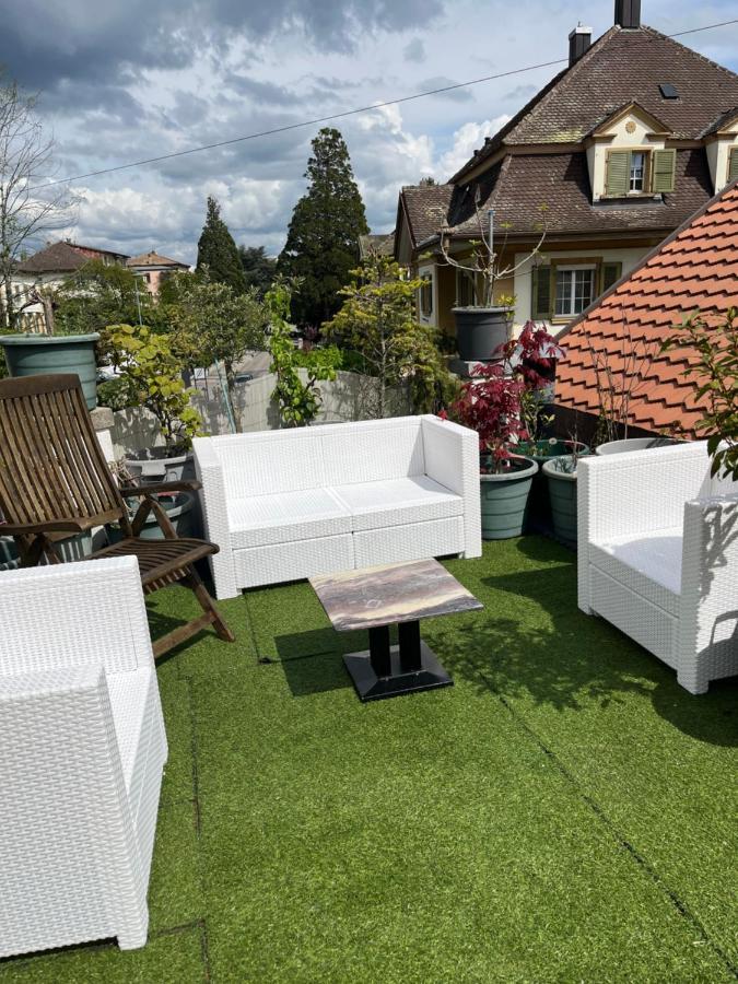 Chambre Papillon Avec Acces Terasse La Neuveville Kültér fotó